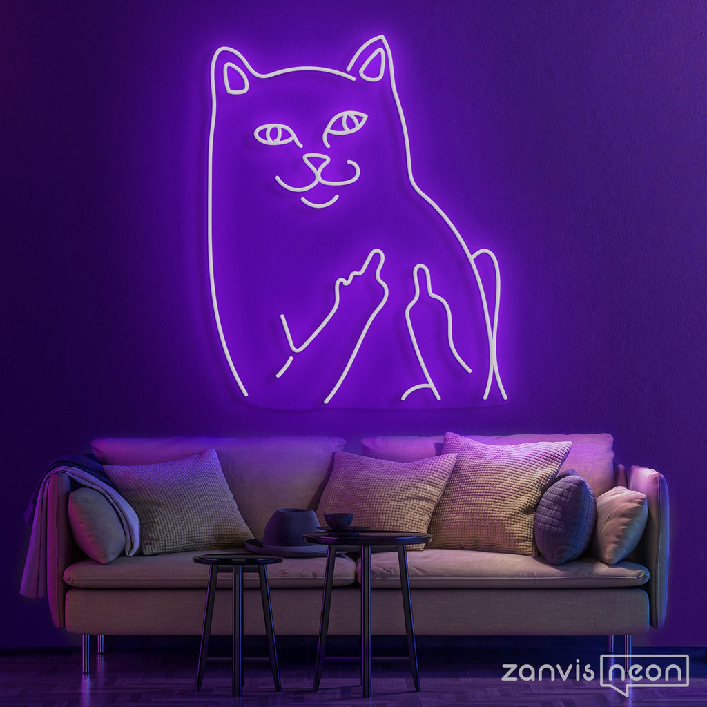 BAD CAT Custom Neon Sign Light Office Living Room