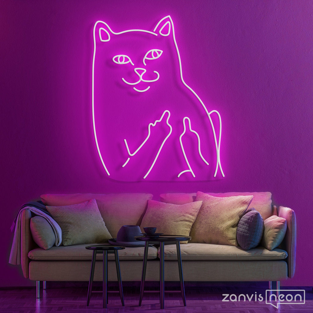 BAD CAT Custom Neon Sign Light Office Living Room
