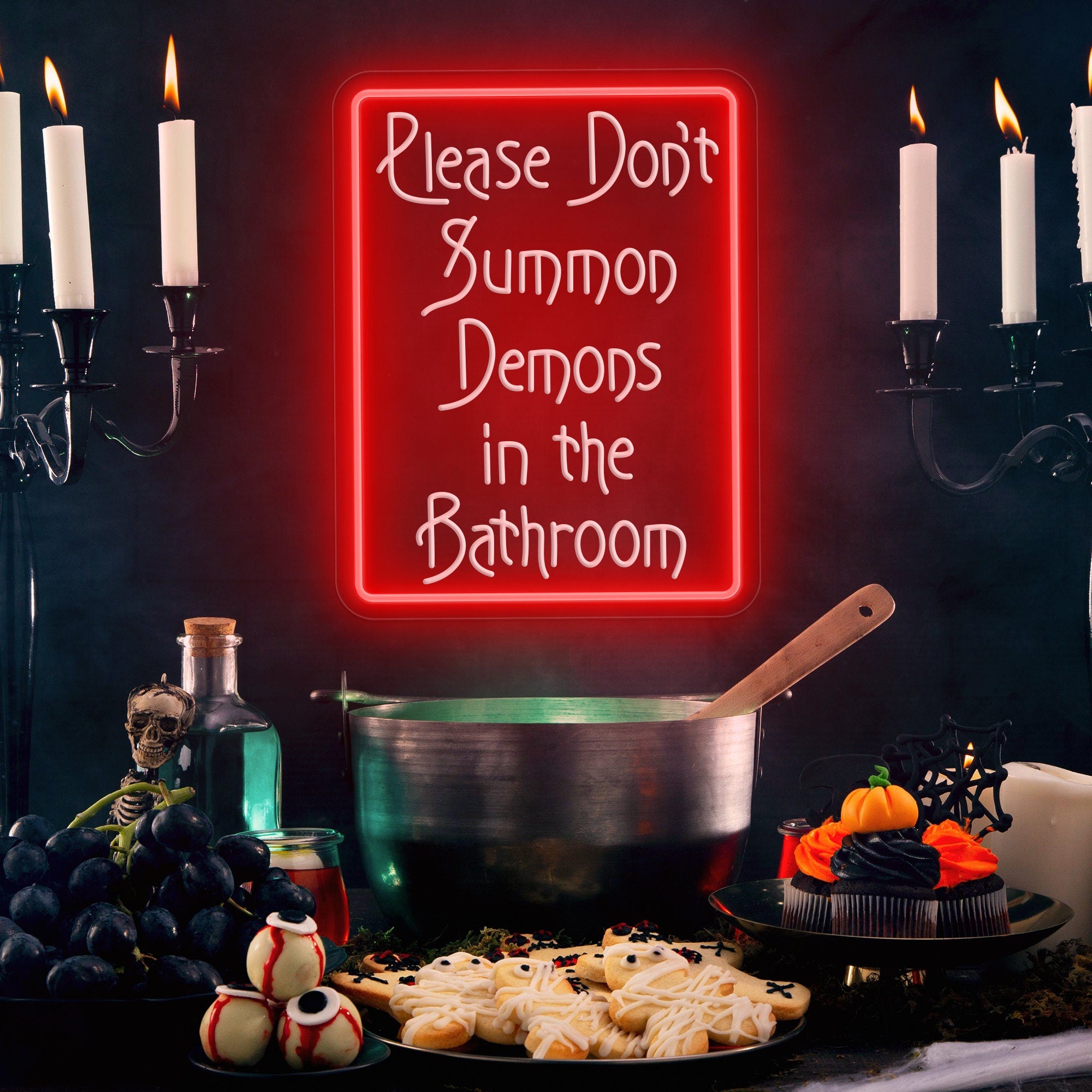 Personalized Led Sign Halloween Décor