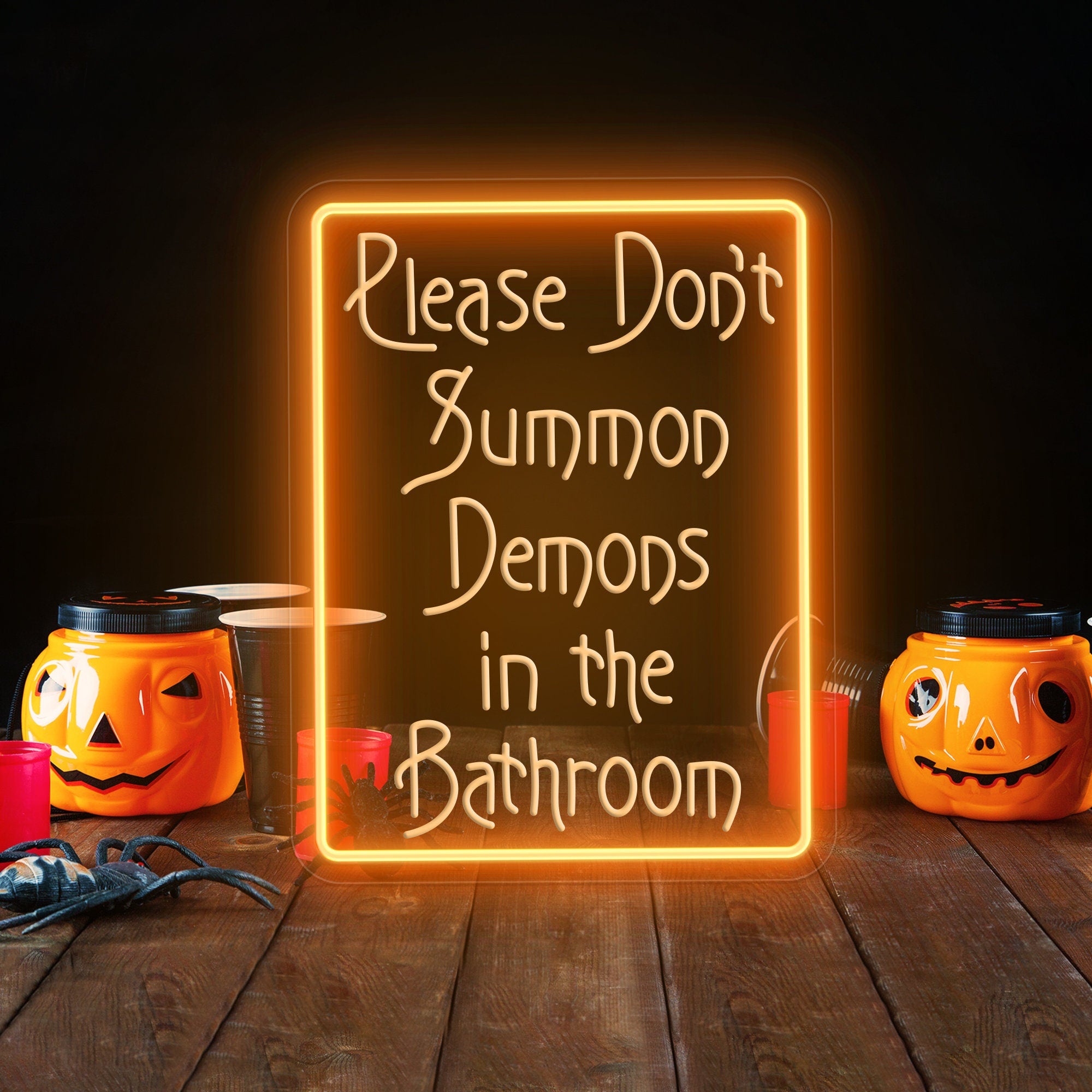Personalized Led Sign Halloween Décor