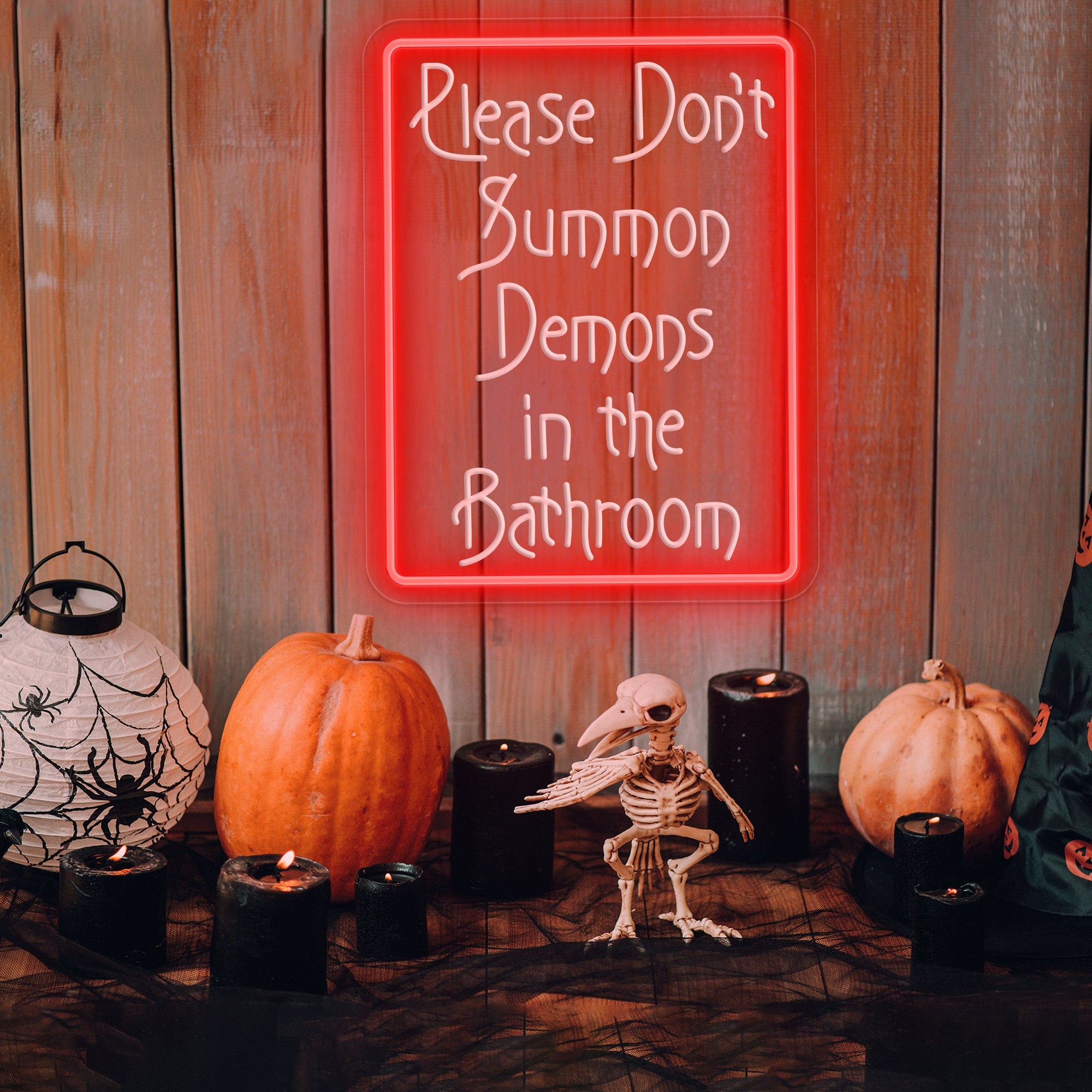 Personalized Led Sign Halloween Décor