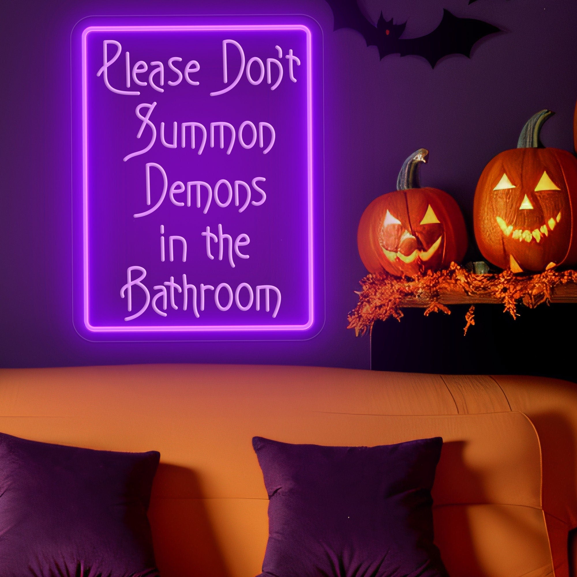 Personalized Led Sign Halloween Décor