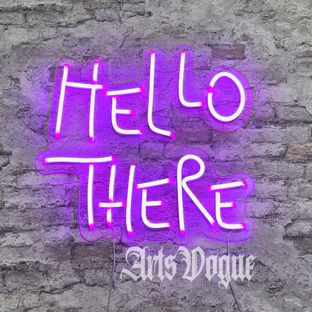 Personalized Hello There Neon Sign