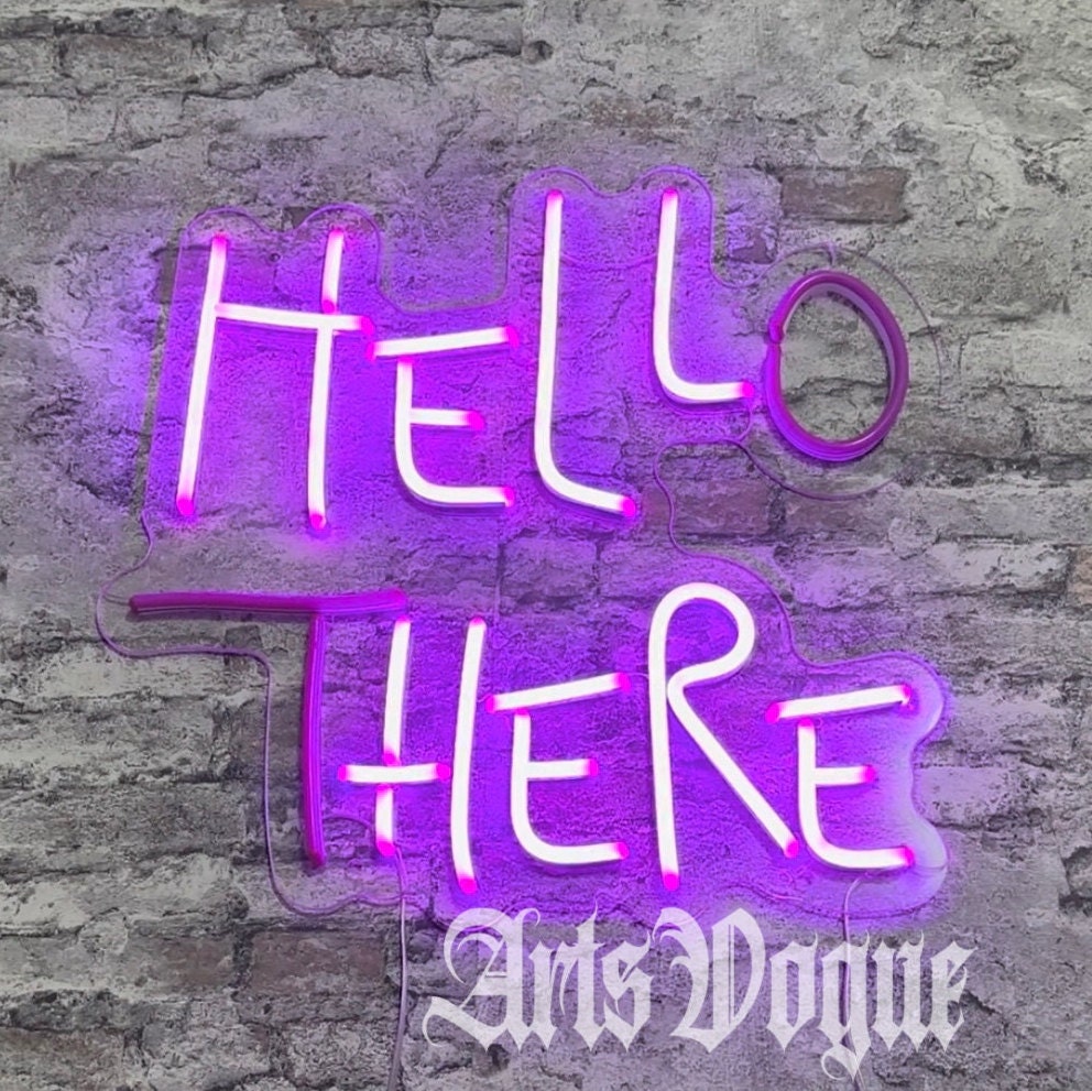 Personalized Hello There Neon Sign