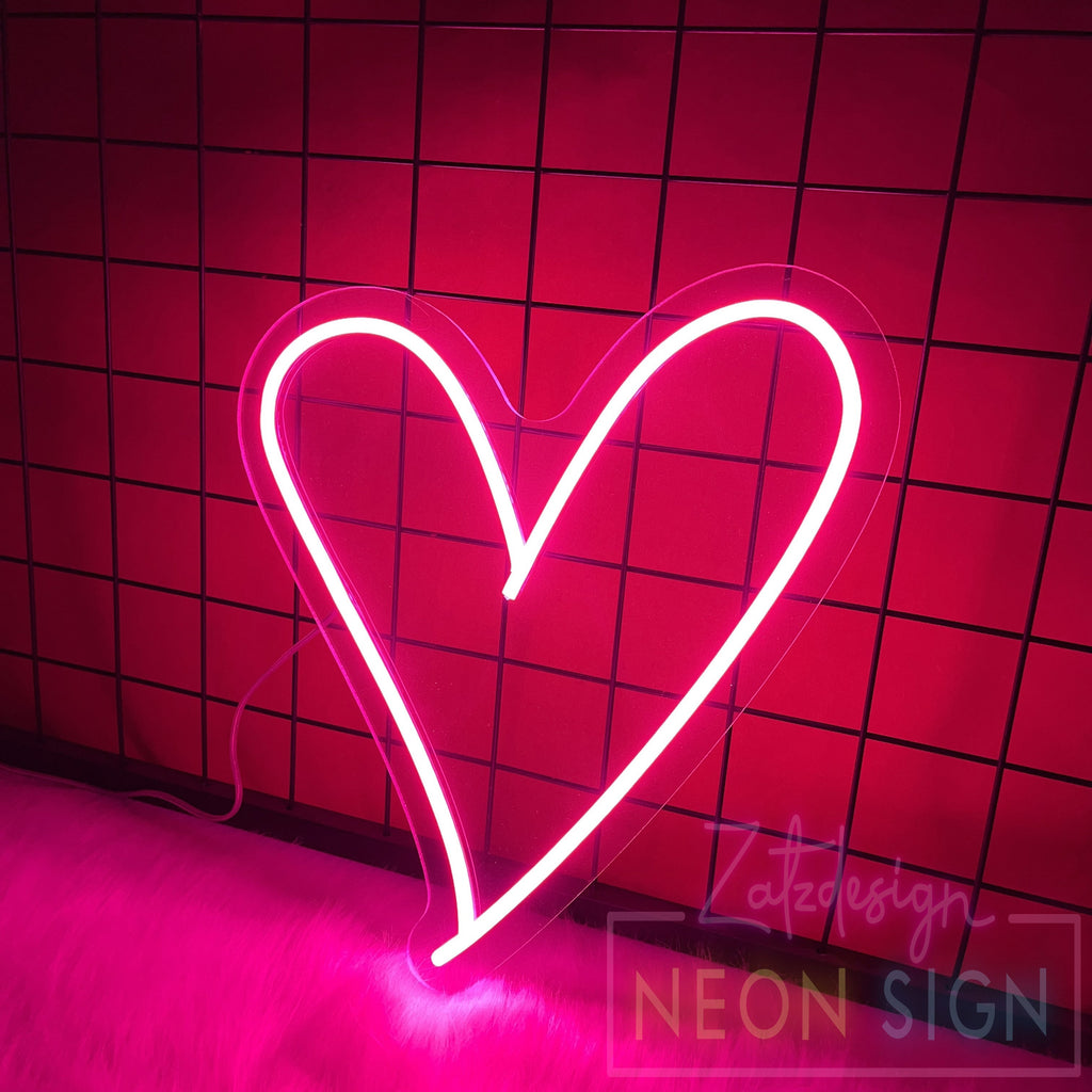 Heart Neon Sign - Love Neon Sign