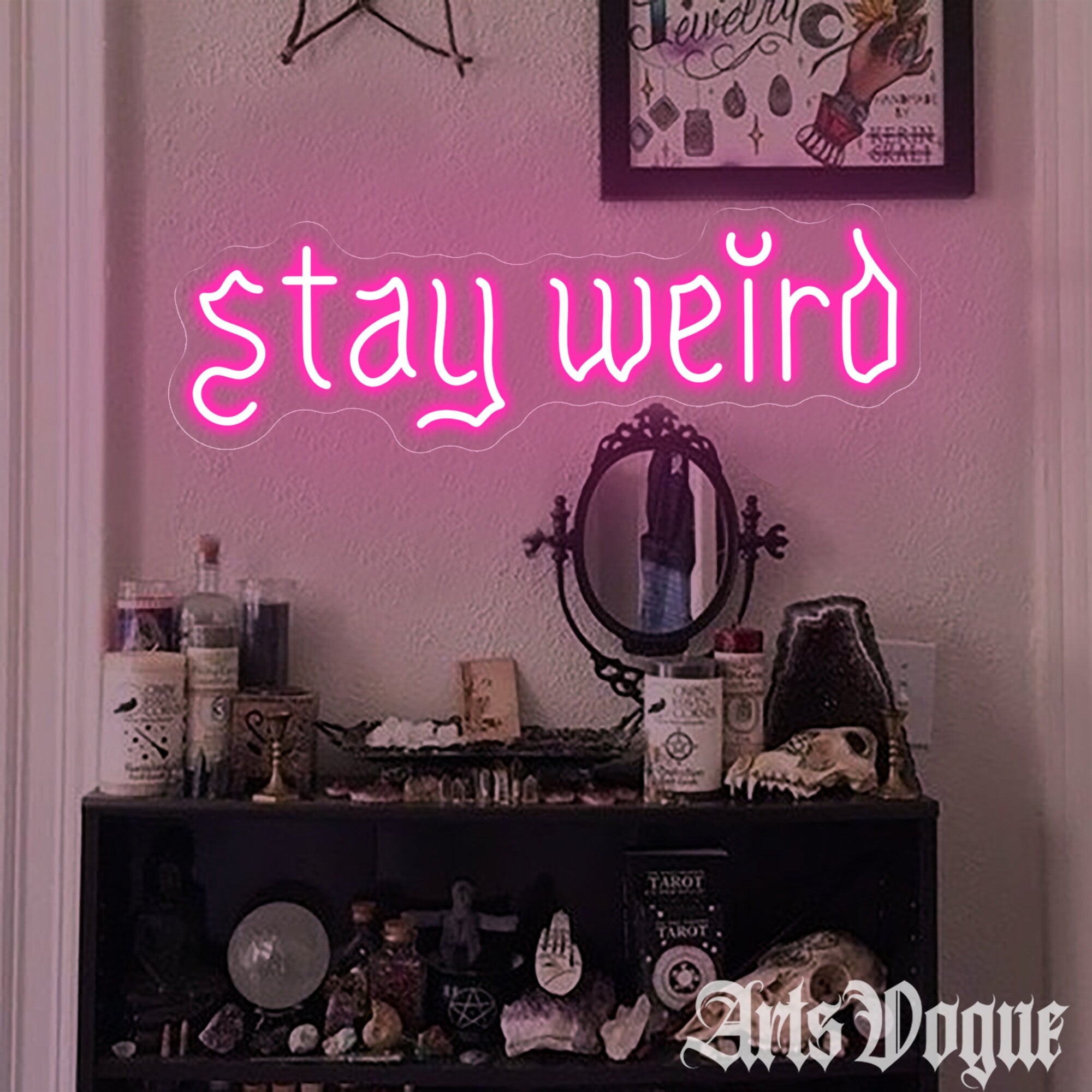 Personalized Stay Weird Neon Sign