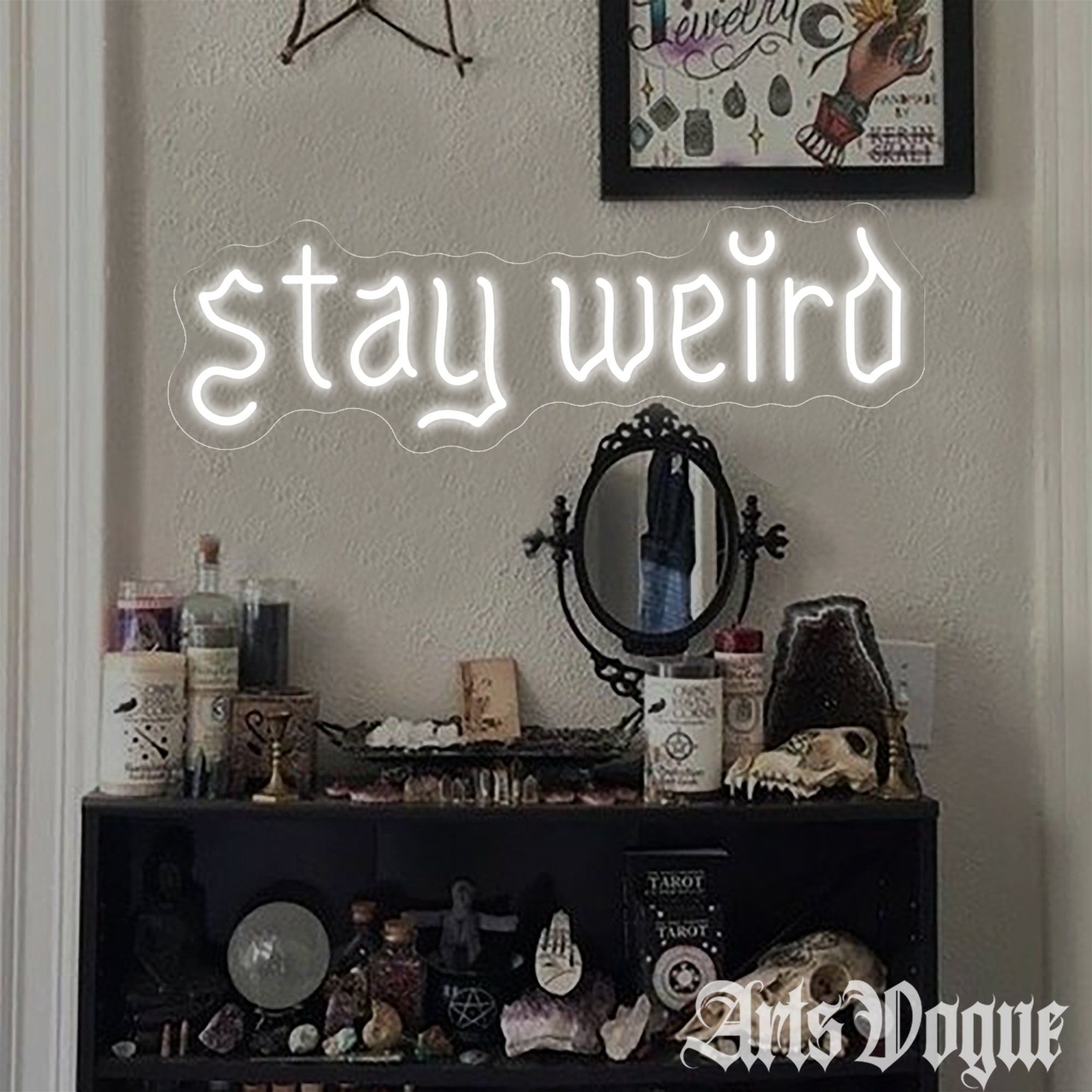 Personalized Stay Weird Neon Sign