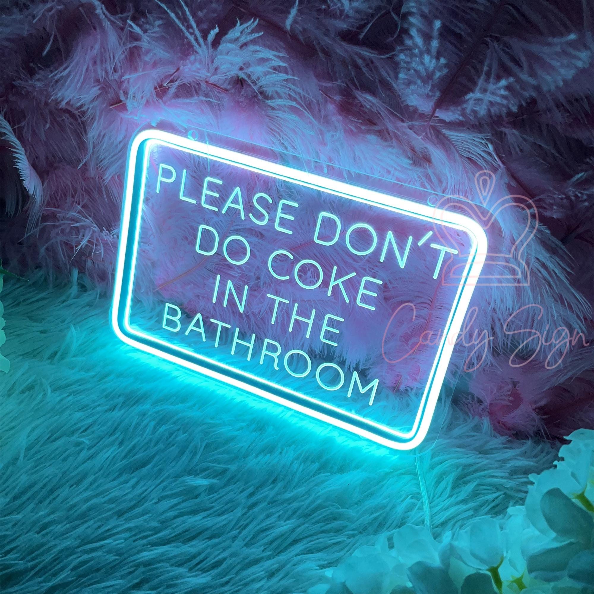 Please Dont Do Coke in the Bathroom Sign