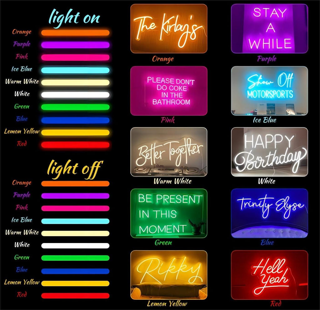 Neon Light Sign Bedroom Game Room Wall Decor