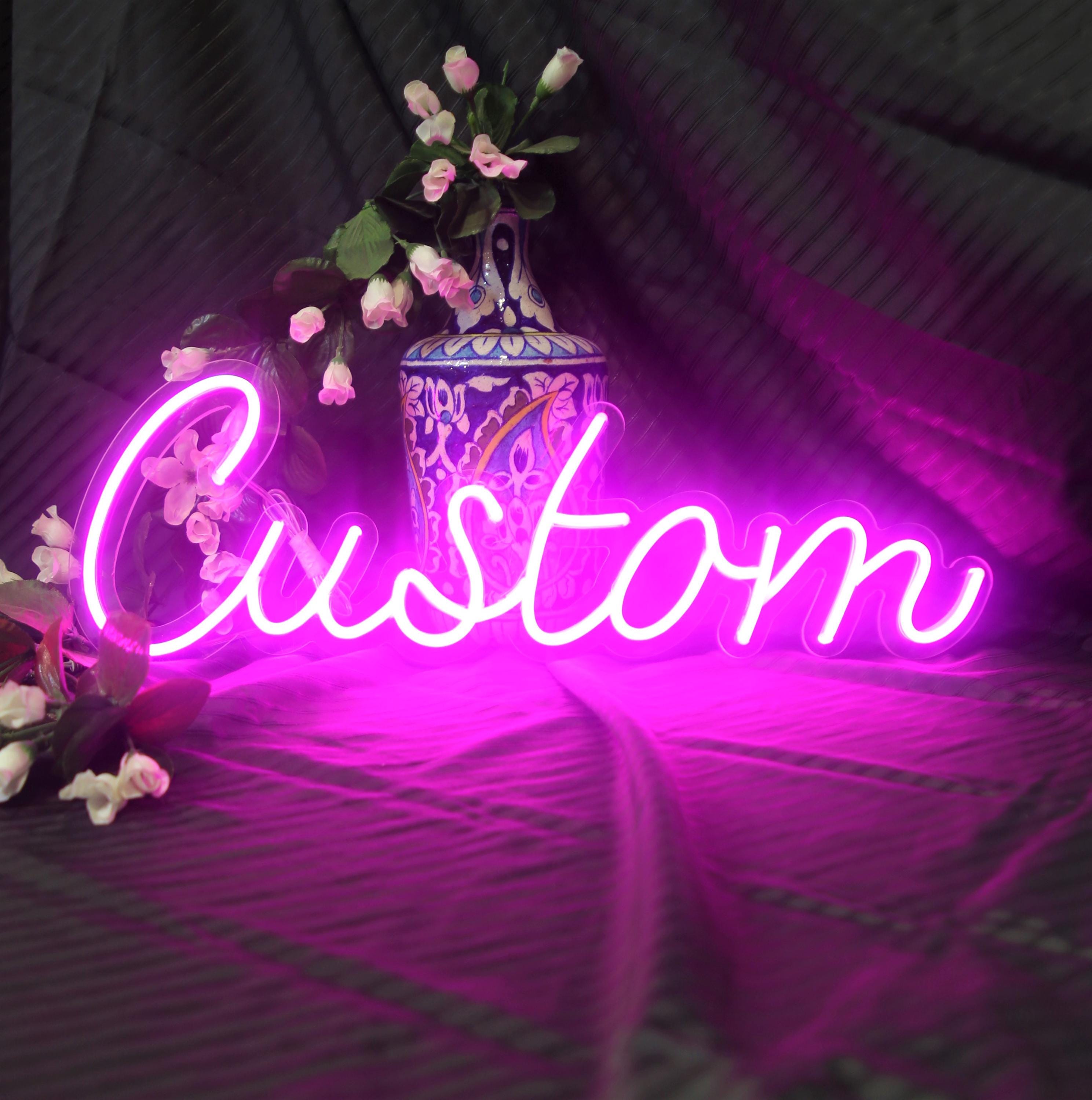 Personalized Floral LED sign for Salon