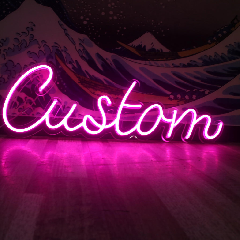 Personalized Floral LED sign for Salon