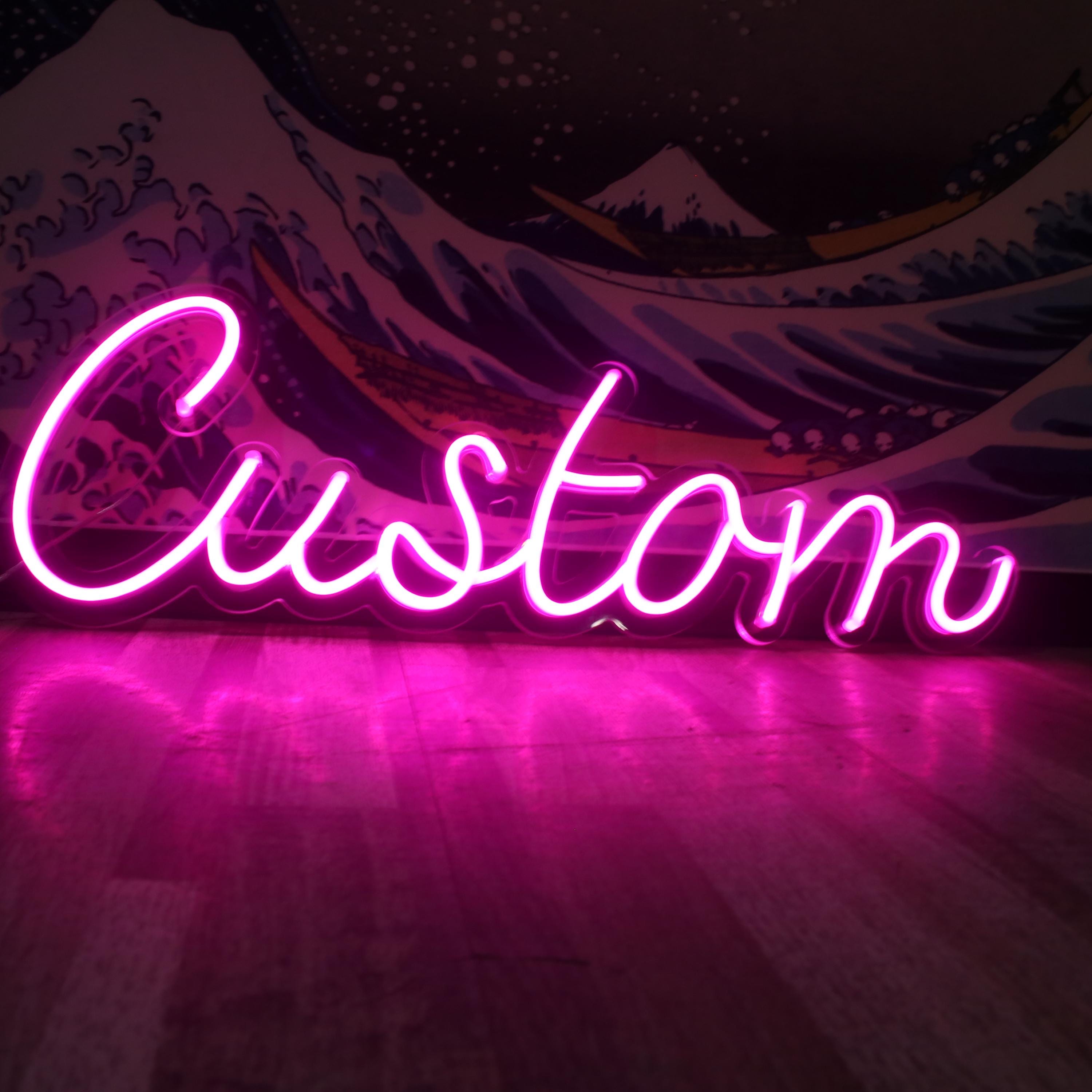 Personalized Floral LED sign for Salon