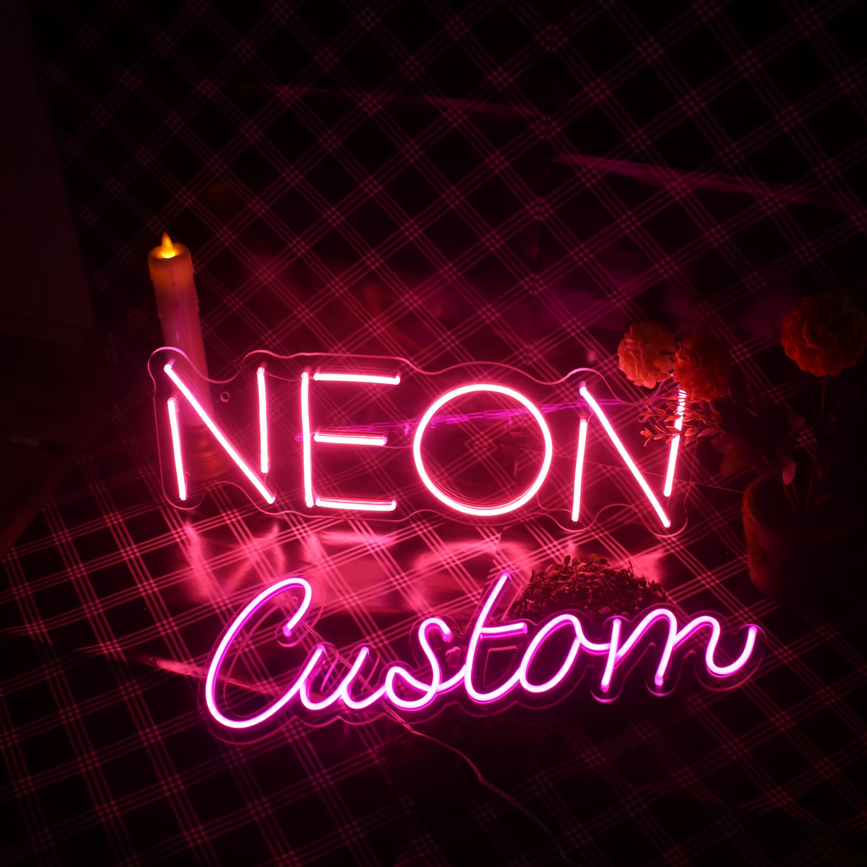 Personalized Floral LED sign for Salon
