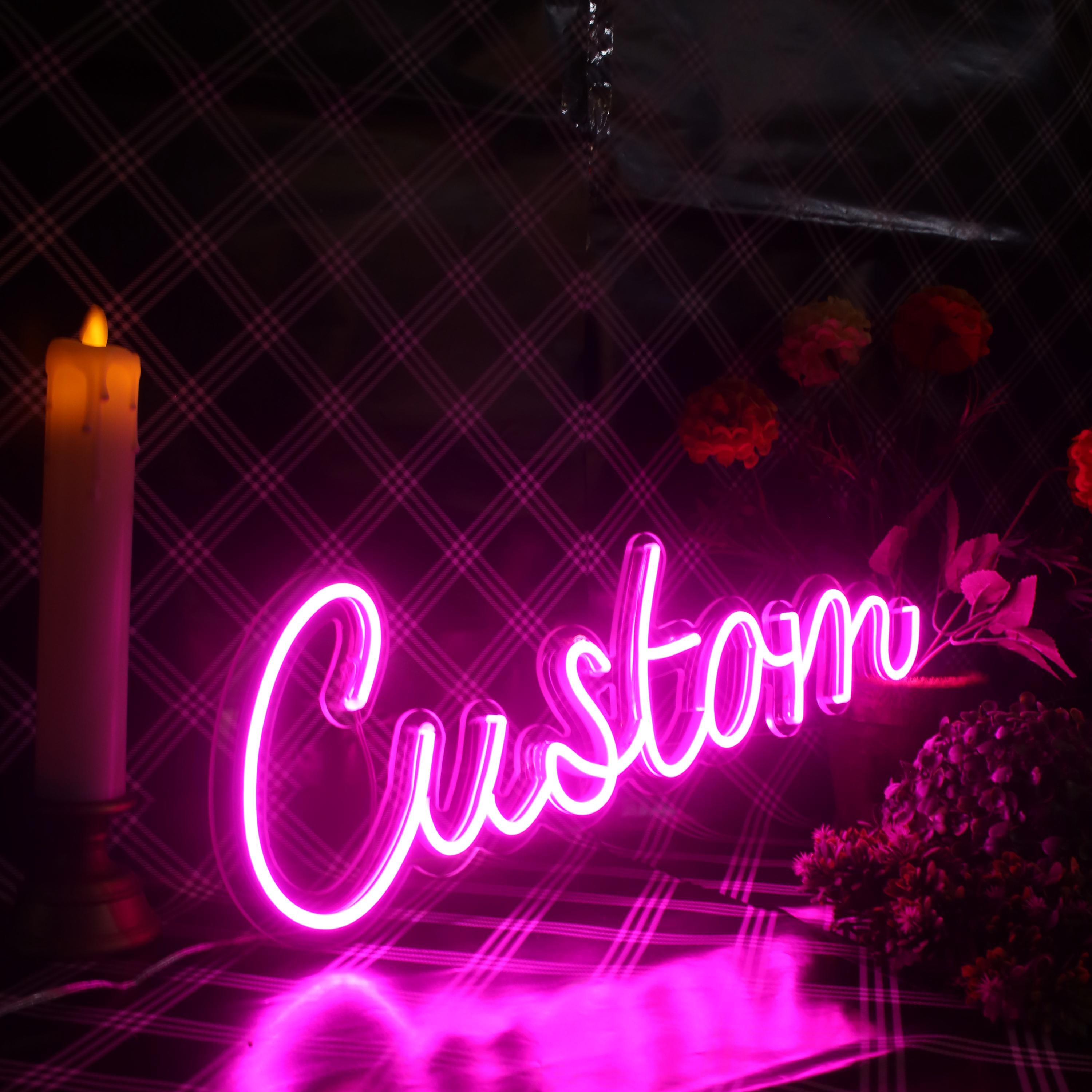 Personalized Floral LED sign for Salon