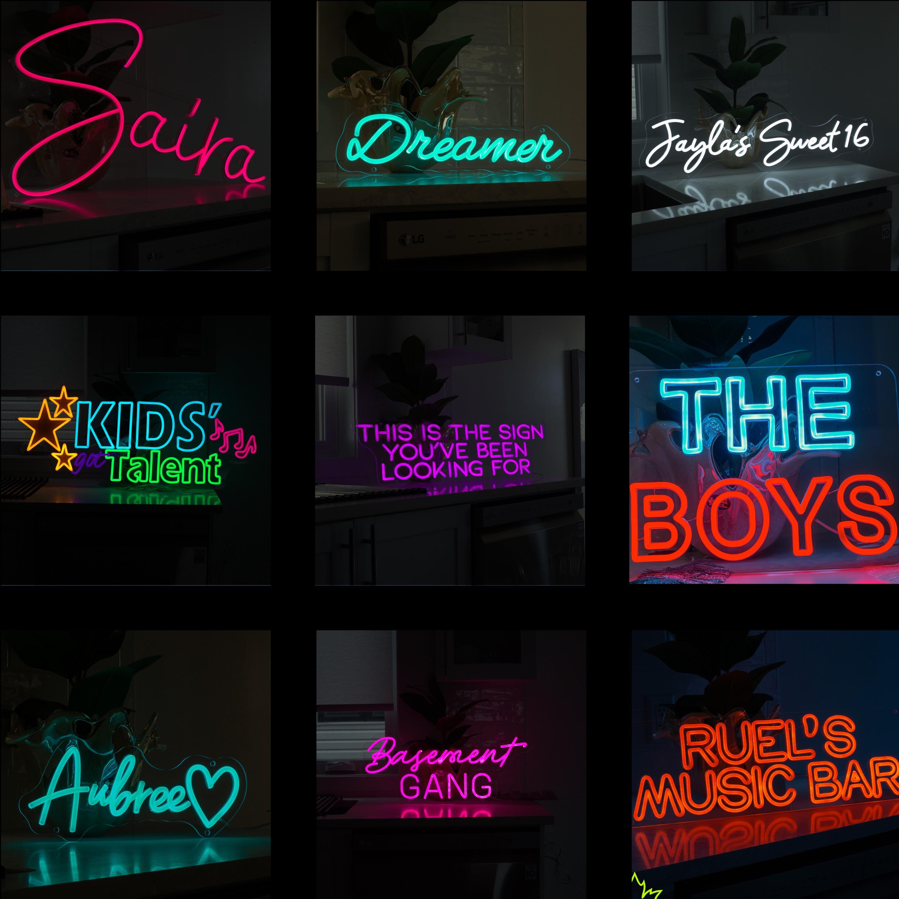 Personalized Outdoor Lighted Signs