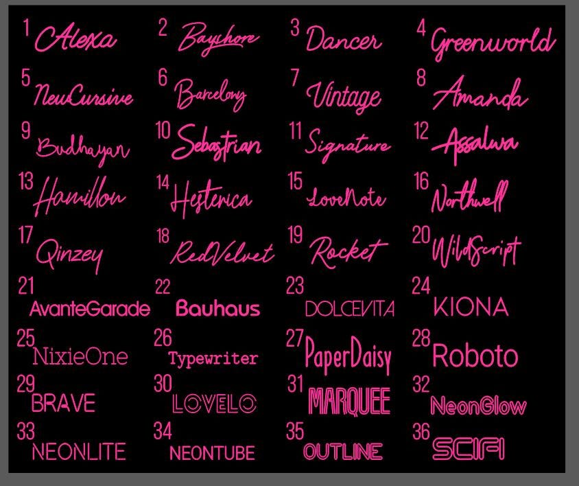 Personalized Outdoor Lighted Signs