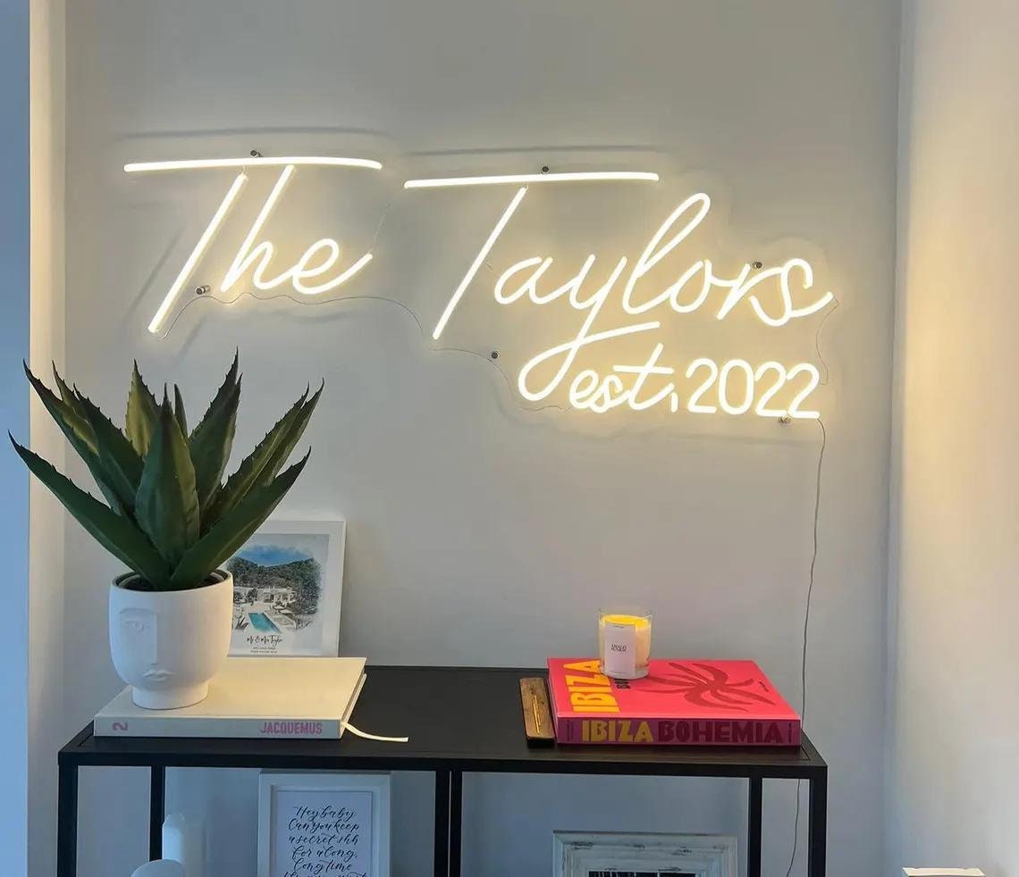 Personalized Wedding neon sign