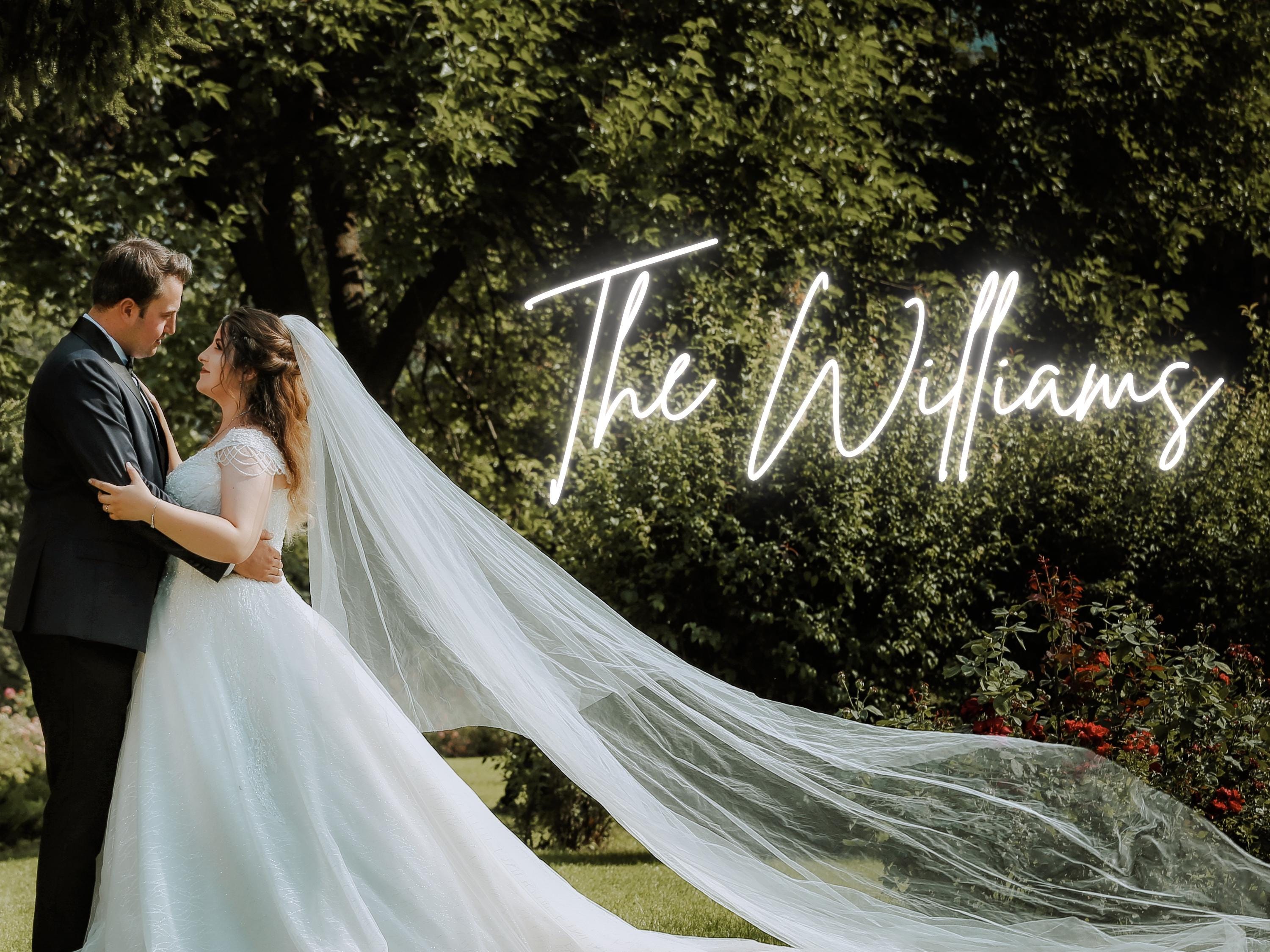 Custom Wedding Neon Sign - Name Neon Light