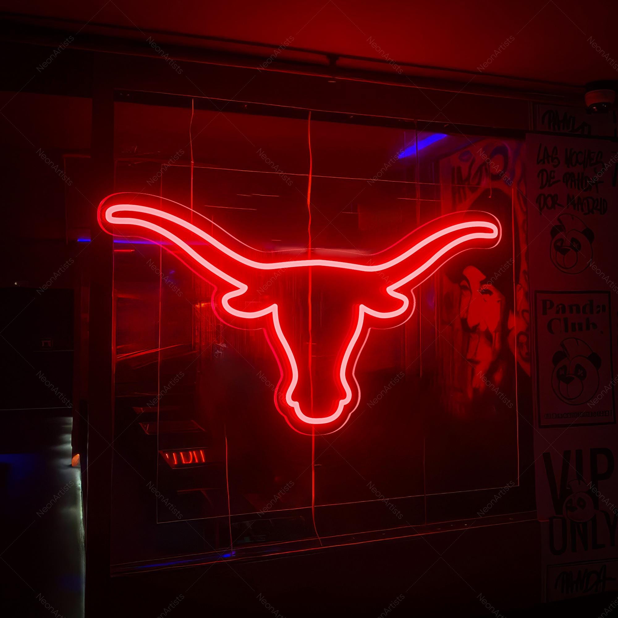Personalized Longhorn Bull neon sign