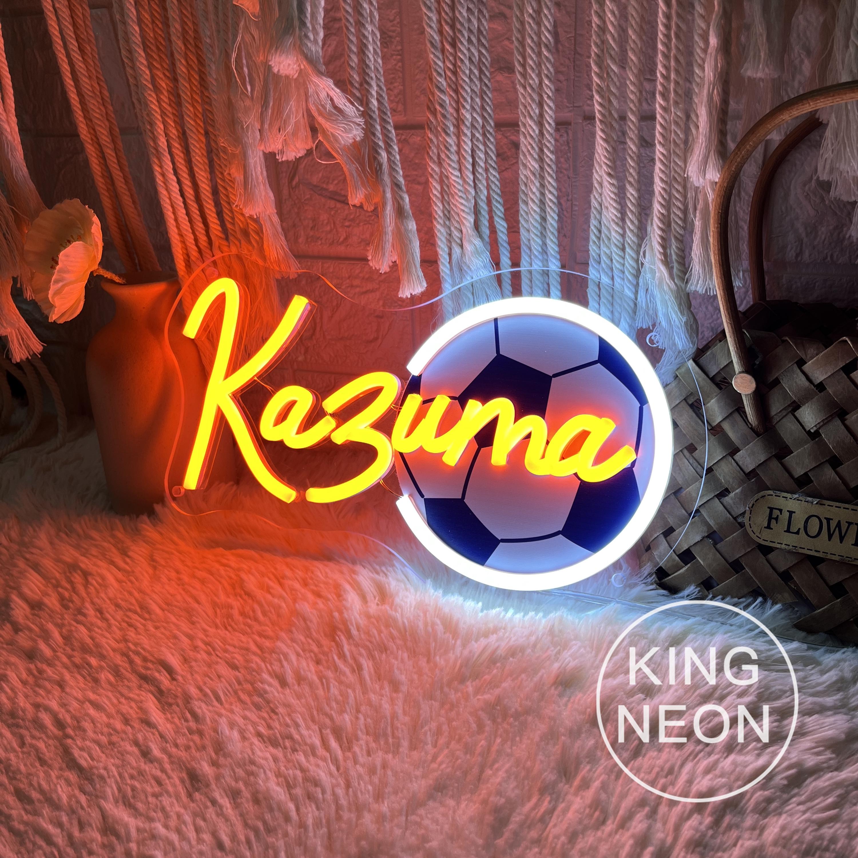Custom Soccer Name Neon Sign