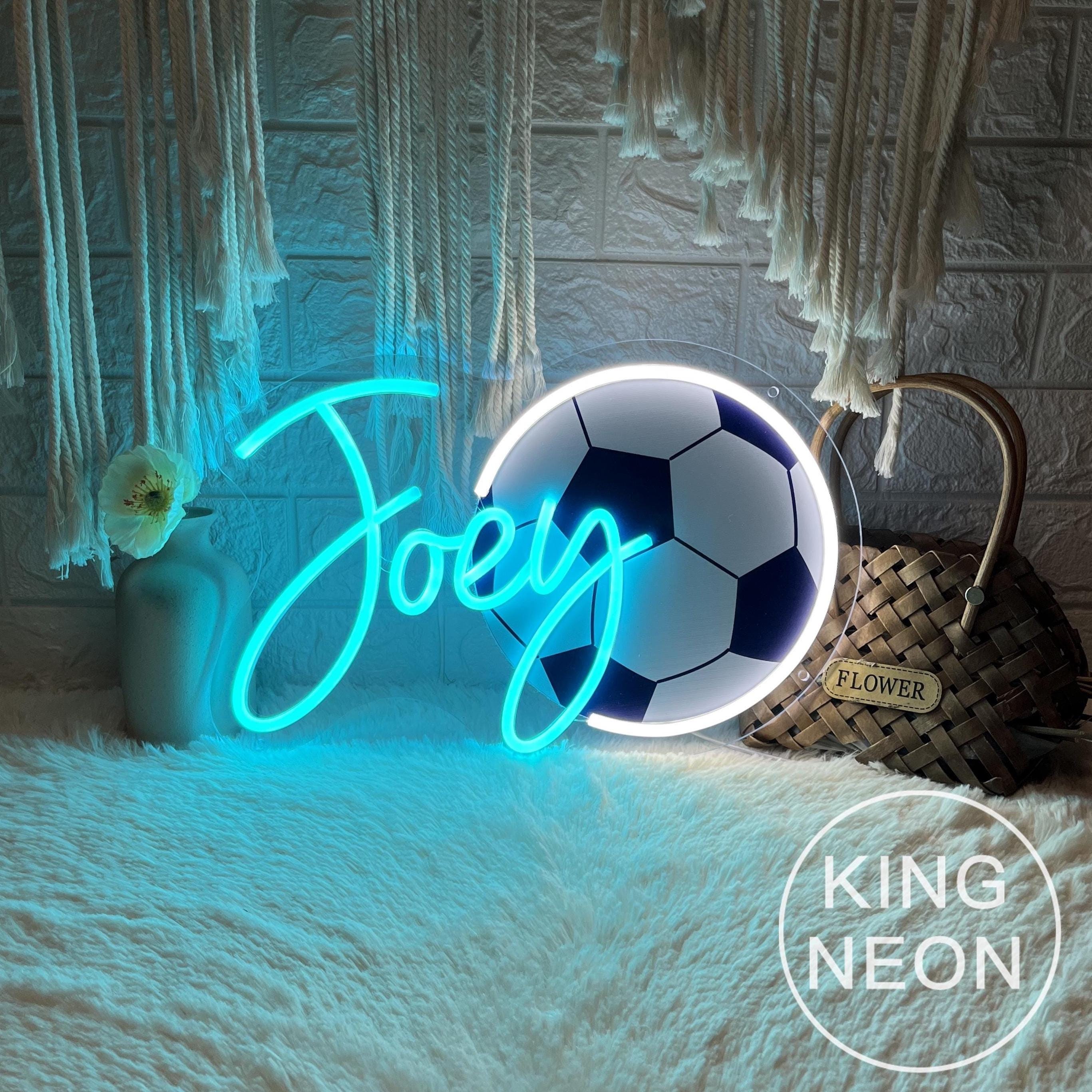 Custom Soccer Name Neon Sign