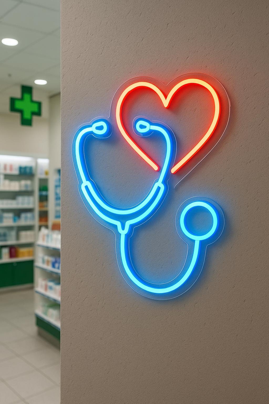 Personalized Stethoscope Neon Sign