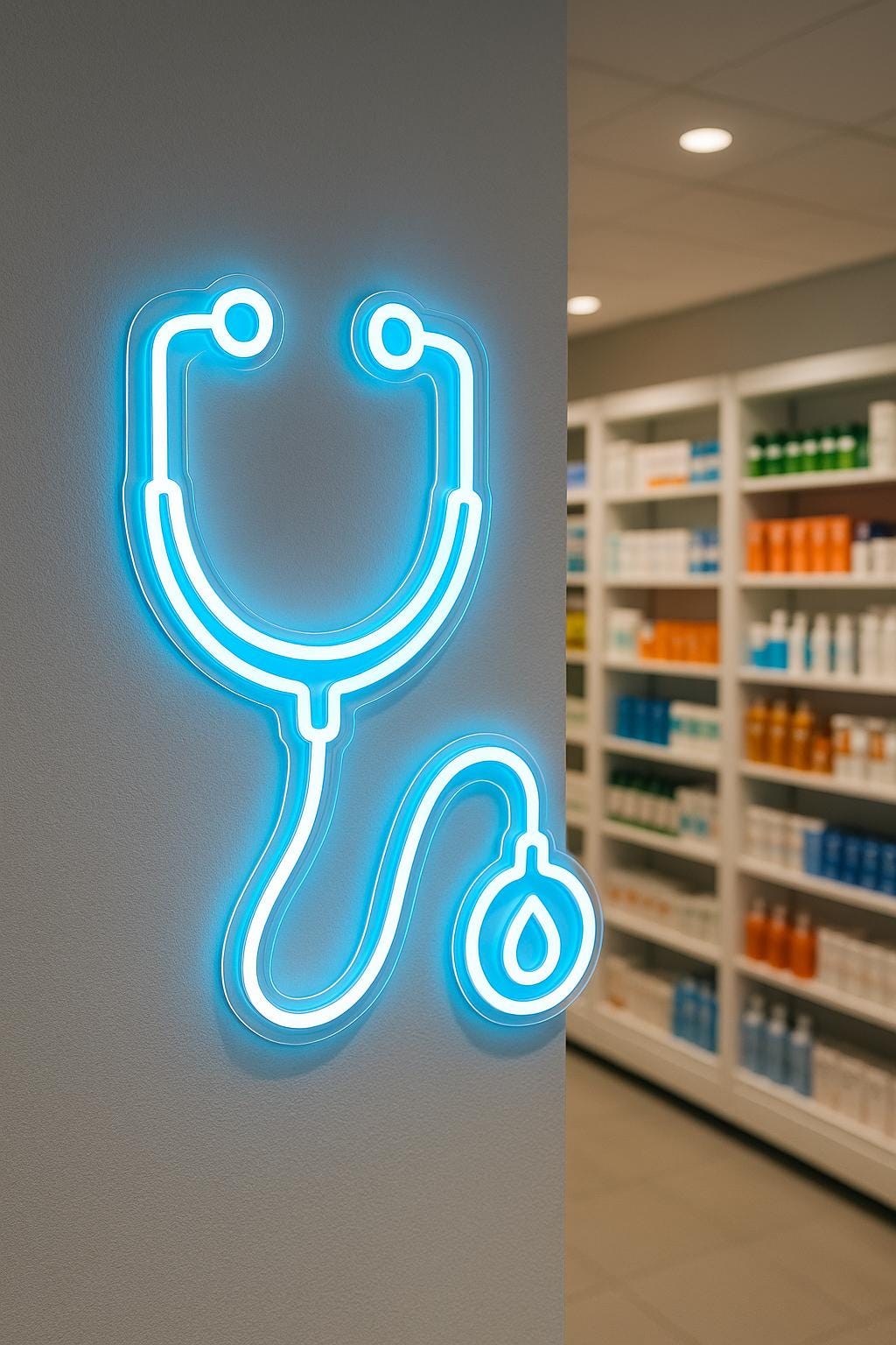 Personalized Stethoscope Neon Sign