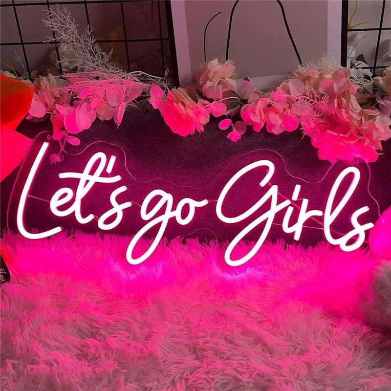Personalized Floral LED sign for Salon
