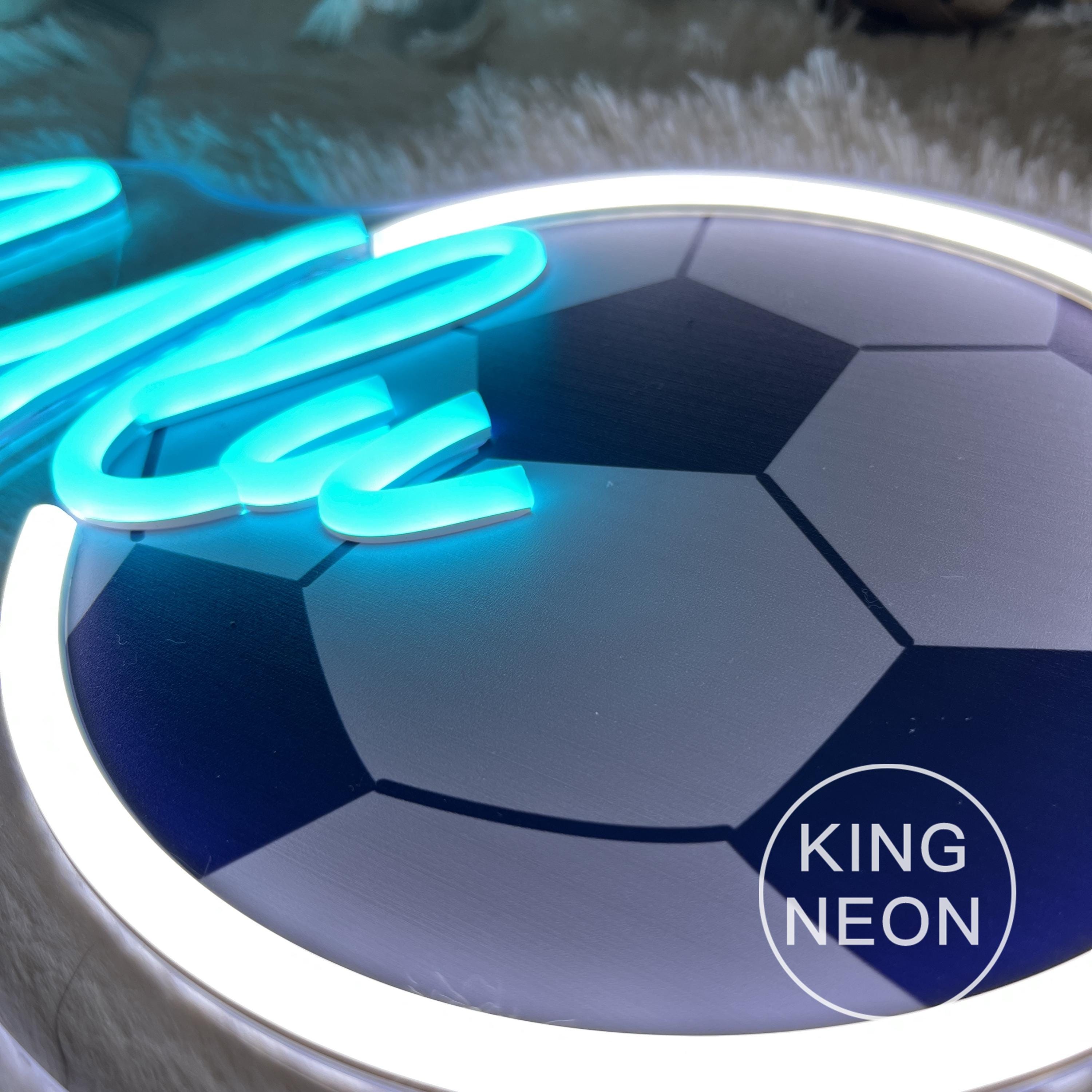 Custom Soccer Name Neon Sign