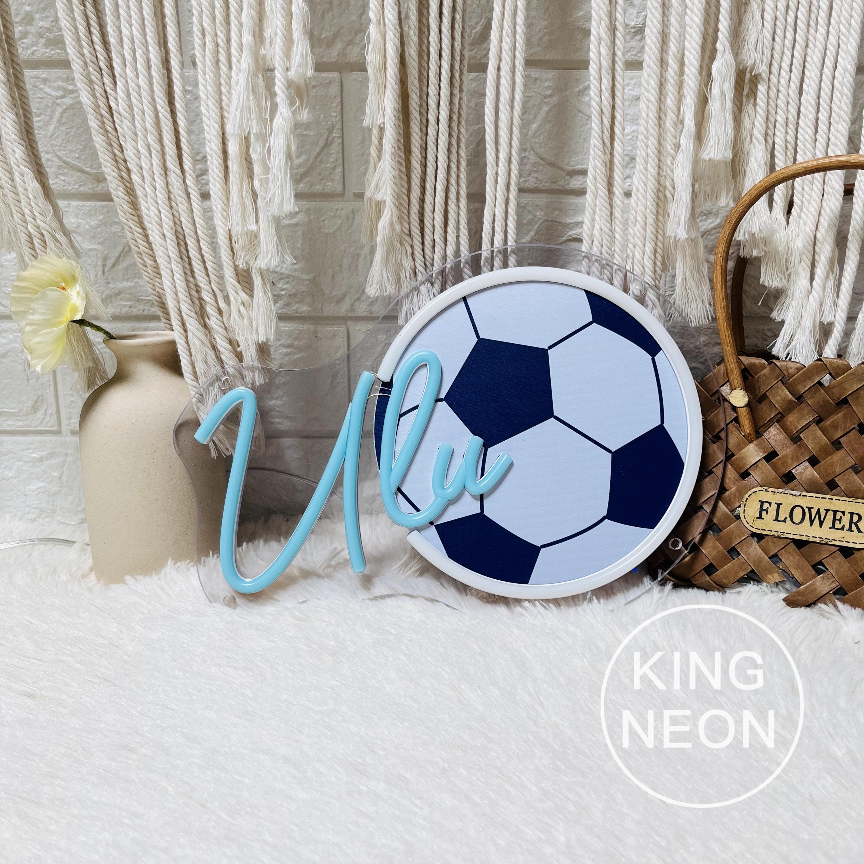 Custom Soccer Name Neon Sign