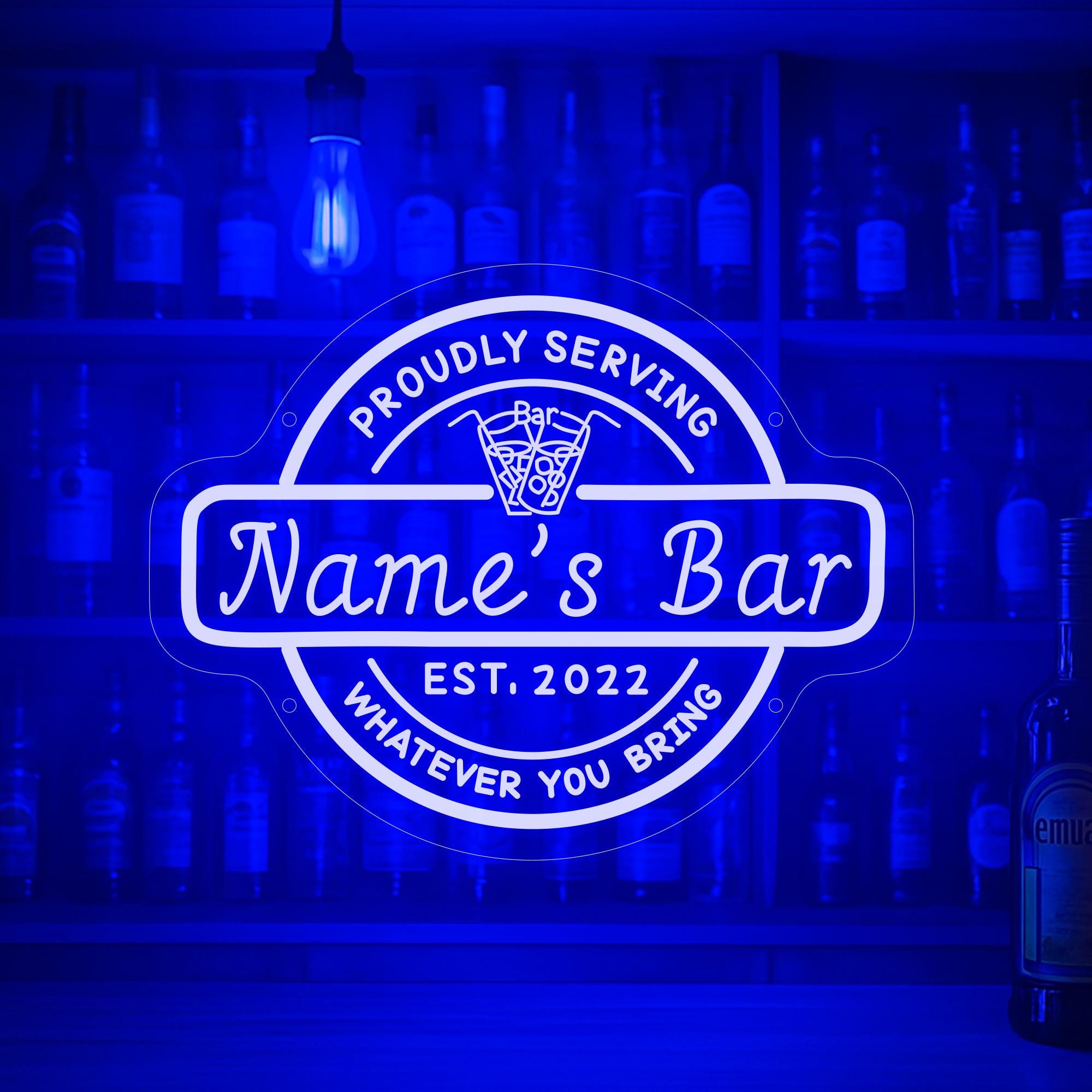 Personalized Home Bar LED Neon Light Wall Décor