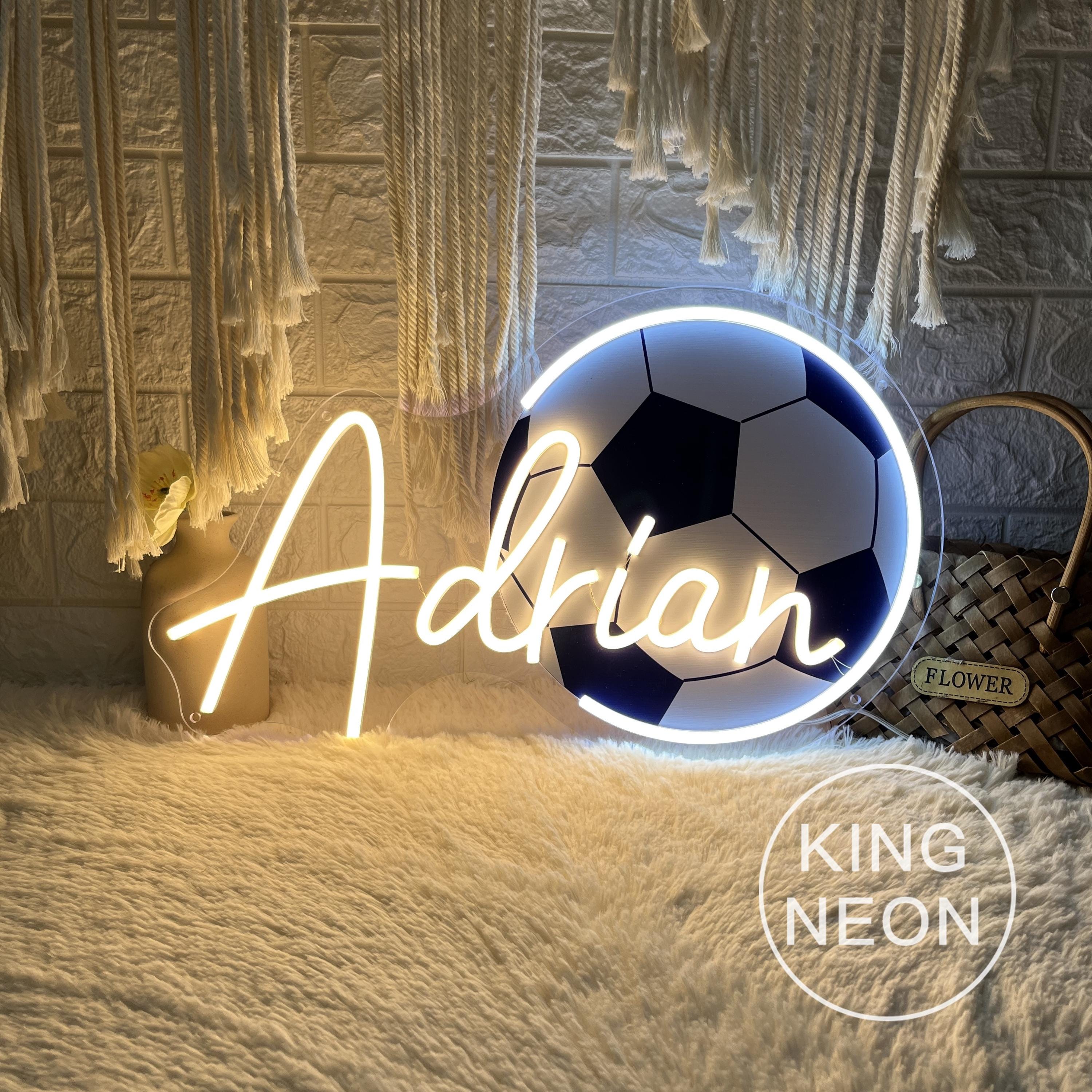 Custom Soccer Name Neon Sign