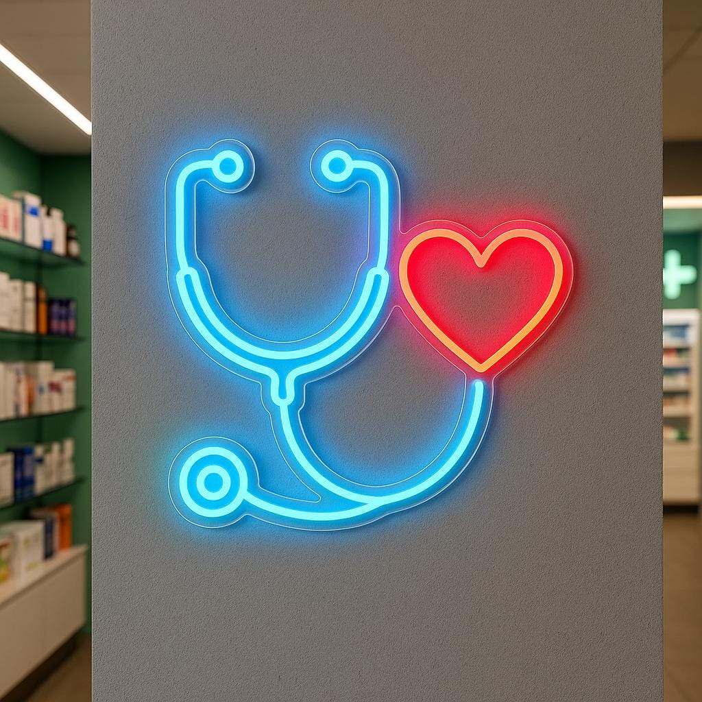Personalized Stethoscope Neon Sign