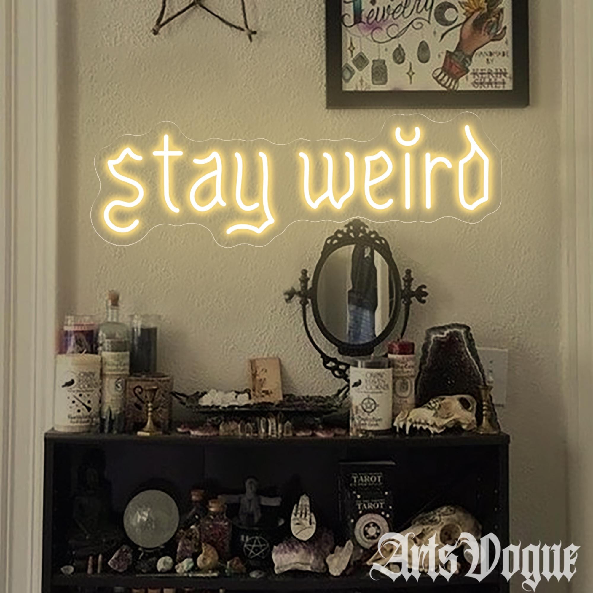 Personalized Stay Weird Neon Sign