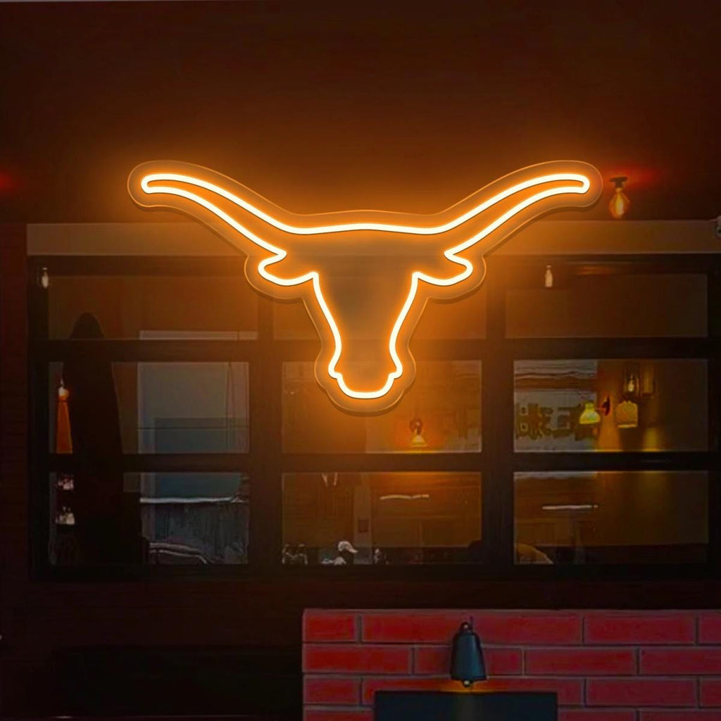 Personalized Longhorn Bull neon sign