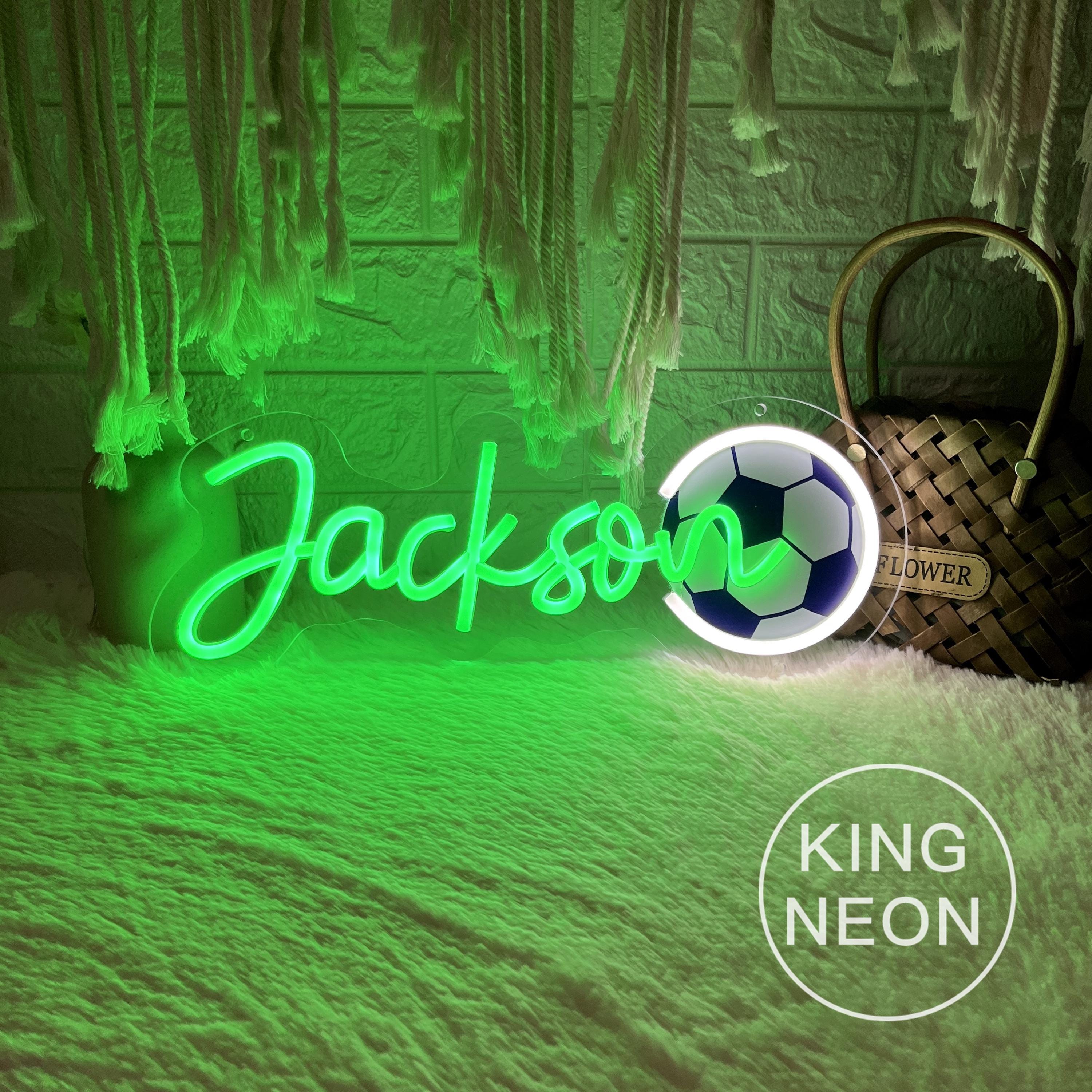 Custom Soccer Name Neon Sign